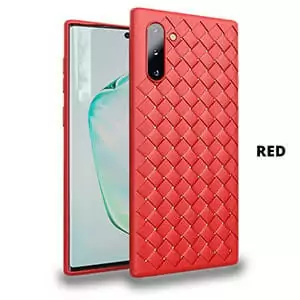5 for Samsung Note 10 Case Cooling Design Woven Pattern Ultra thin TPU Soft Back Cover Galaxy min