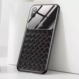 0 Baseus Braided Case For iPhone Xs XR Xs Max Luxury Silicone Case with Tempered Glass Protective 1