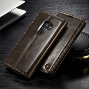 1 Vintage Leather Wallet Magnetic Auto Flip Case Cover For Samsung Galaxy S9 S9 Plus Luxury Durable