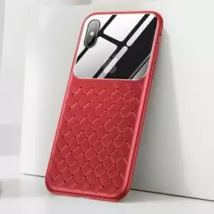 2 Baseus Braided Case For iPhone Xs XR Xs Max Luxury Silicone Case with Tempered Glass Protective 1