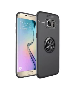 0 BYHeYang For Samsung Galaxy S7 Edge Full Cover 360 Degree Ring Finger Holder Car Magnet Phone