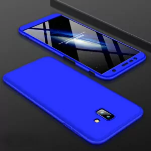 1 360 Degree Cover For Samsung J6 Plus Case 3 In 1 Hard PC Protective Case For