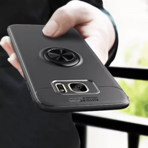 2 BYHeYang For Samsung Galaxy S7 Edge Full Cover 360 Degree Ring Finger Holder Car Magnet Phone