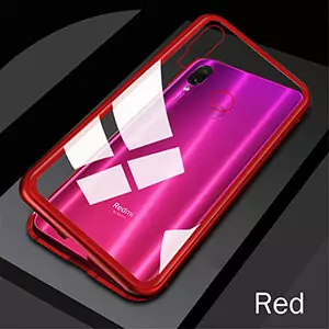 2 Magnetic Attraction Case For Xiaomi Redmi Note 7 6 5 K20 Pro Metal Shockproof Case For
