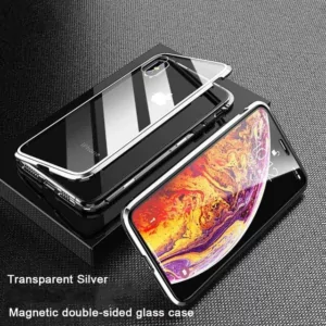 4 Double Side Glass Magnetic Adosorption Case For iPhone XS MAX XR XS 8 Plus 7 Plus