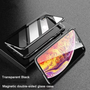 5 Double Side Glass Magnetic Adosorption Case For iPhone XS MAX XR XS 8 Plus 7 Plus