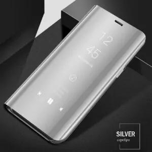 Flip Mirror Standing Cover S8 S8 Silver