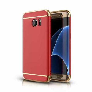 For Galaxy S7 Edge Case Luxury 3 in 1 Metal Bling S7 Edge Case For Samsung 3