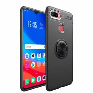 OPPO F9 Iring Invisible Softcase Black 1