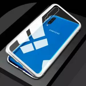 Samsung Galaxy A50 Magnetic Case 2 in 1 Cover Silver