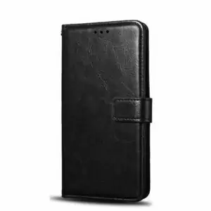 Samsung Galaxy J7 Prime Flip Wallet Leather Cover Case Black