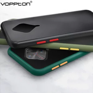 0 For VIVO V17 Phone Case Frosted Translucent Silicone Frame Hard Clear Back Cover For VIVO V17