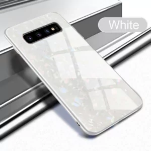 1 For Samsung Galaxy S10 S9 S8 Plus S10E Note 9 Case Tempered Glass Shell Texture Back