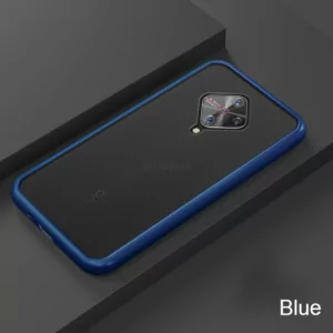 1 For VIVO V17 Phone Case Frosted Translucent Silicone Frame Hard Clear Back Cover For VIVO V17