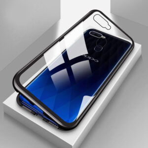 1 Magnetic Flip Case For Oppo F9 F9 Pro R17 R17Pro A3s Case Clear Transparent Tempered Glass