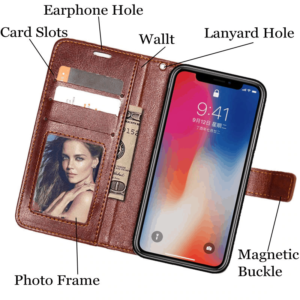 1 leather phone case for Apple iphone XS X MAX XR 5 5s SE 6 6S 7