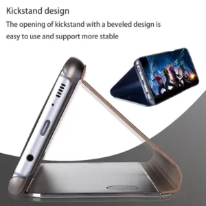 2 Mirror View Smart Flip Case For Samsung Galaxy A20E A10E A20 A2 Core A30 A40 A60