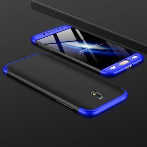 360 Degree Full Protection Case for Samsung J3 J5 J7 Pro 2017 Shockproof Hard Cover forBlack with Blue 2 300x300 1