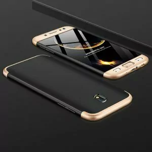 360 Degree Full Protection Case for Samsung J3 J5 J7 Pro 2017 Shockproof Hard Cover forBlack with Gold 3 300x300 1