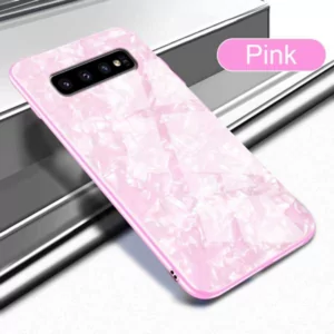 3 For Samsung Galaxy S10 S9 S8 Plus S10E Note 9 Case Tempered Glass Shell Texture Back