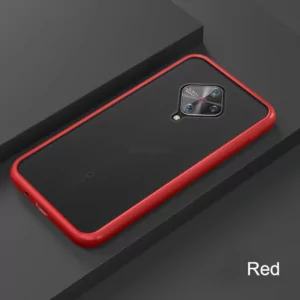 3 For VIVO V17 Phone Case Frosted Translucent Silicone Frame Hard Clear Back Cover For VIVO V17