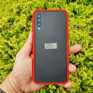 Case Samsung A30s Casing Hybrid Softcase Hardcase Transparan Matte Merah min
