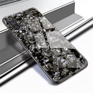 0 Shell Pattern For Xiaomi Mi 9 Tempered Glass Case Back Cover Soft TPU Anti Scratch For 2