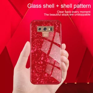 1 Luxury Bling Shell Case For Samsung Galaxy S8 S9 Plus Cases Tempered Glass Silicone Soft Flip 1