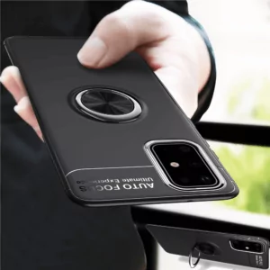 0 Phone Case For Coque Samsung Galaxy A51 Case Luxury Magnetic Ring Soft Silicone Anti fall Cover