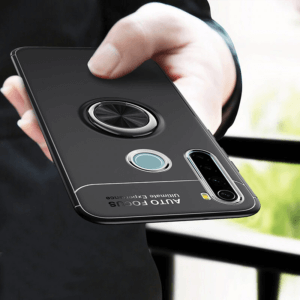 0 Phone Case for Xiaomi Redmi Note 8T 8 Pro Case Cover Bumper Magnetic Metal Ring Holder