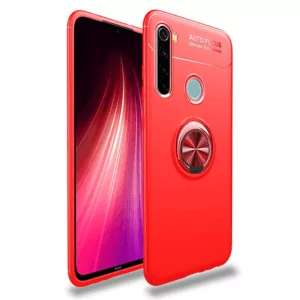 2 MAKAVO For Xiaomi Redmi Note 8T Case Finger Ring Holder Matte Soft Silicone Back Cover Case