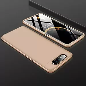4 GKK Case for Samsung A80 Case 360 Full Protection With Tempered Glass 3 in 1 Matte