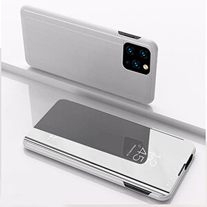 4 Luxury Mirror Case For iPhone X XR XS Max Clear View Flip Stand Case For iphone