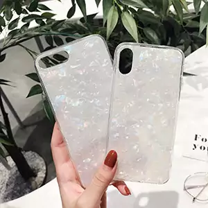 0 Korean Japane cute shiny shells Glitter Glossy soft silicon for iphone 6 6S S plus 7