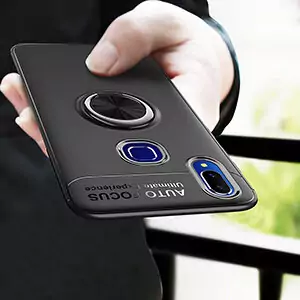 0 Phone Cases For VIVO Y95 Y91 With Finger Ring Magnetism Holder Business Back Cover For VIVO 1
