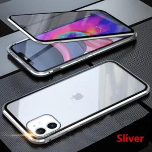 1 Metal Magnetic Adsorption Flip Case For iPhone 11 Pro Max XS MAX XR 8 7 6s