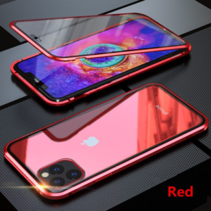 2 Metal Magnetic Adsorption Flip Case For iPhone 11 Pro Max XS MAX XR 8 7 6s 1