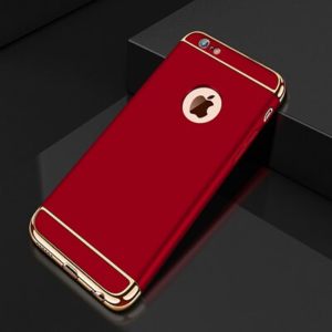 3 Luxury Plating Phone Case For iPhone 7 6 6s 8 Plus Hard PC Full Protective Cover