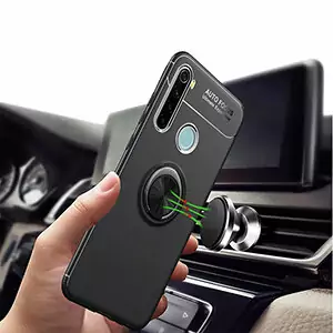 4 For Xiaomi Redmi Note 8 Pro Case Luxury Soft Car Holder Ring Shockproof Cover For Xiaomi 1
