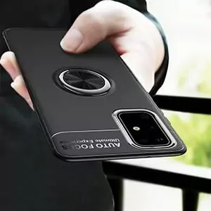 1 Luxury Silicone Case For Samsung Galaxy S20 Plus S20 Ultra Car Holder Bracket Ring Soft Back min