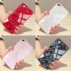 3 Beautiful Tempered Glass Mobile Phone Shell for iPhone 6 6s 6Plus 6sPlus 7 7Plus 8 8Plus