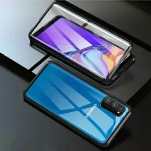 1 Magnetic Case For Samsung Galaxy S20 Plus A51 A71 Adsorption Double Side Tempered Glass Metal Cover