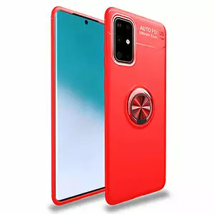 2 KEYSION Ring Phone Case for Samsung S11 S10 Note 10 Plus S11e Shockproof Silicone Cover for
