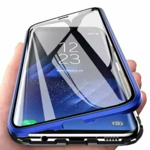 2 Metal Magnetic Phone Case For Samsung Galaxy S8 S9 S10 Plus S10E 5G Double Sided Glass
