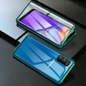 3 Magnetic Case For Samsung Galaxy S20 Plus A51 A71 Adsorption Double Side Tempered Glass Metal Cover
