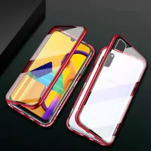 4 Magnetic Case For Samsung Galaxy S20 Plus A51 A71 Adsorption Double Side Tempered Glass Metal Cover