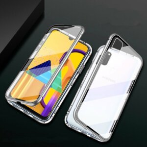 5 Magnetic Case For Samsung Galaxy S20 Plus A51 A71 Adsorption Double Side Tempered Glass Metal Cover