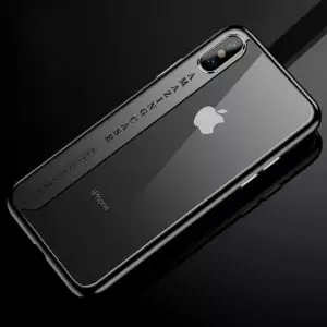 Amazing Luxury Transparent iPhone X Black