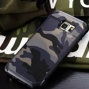Army Case Samsung Galaxy Note 5 Hard Soft Thin Casing HP Cover Silikon Blue