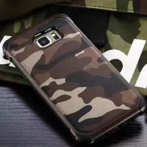 Army Case Samsung Galaxy Note 5 Hard Soft Thin Casing HP Cover Silikon Brown